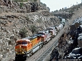 BNSF 4307 at Doublea, AZ in March 1999